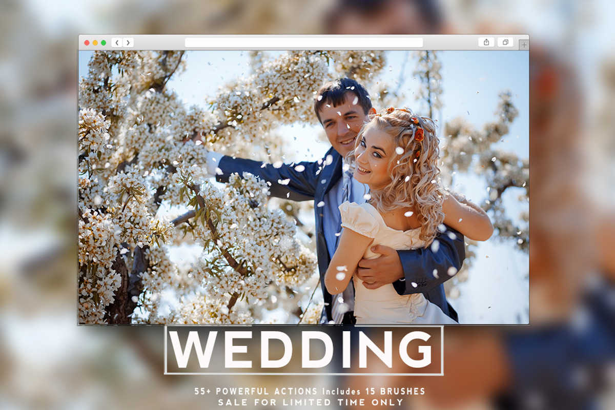 Premium Photoshop Action Wedding set preview 4