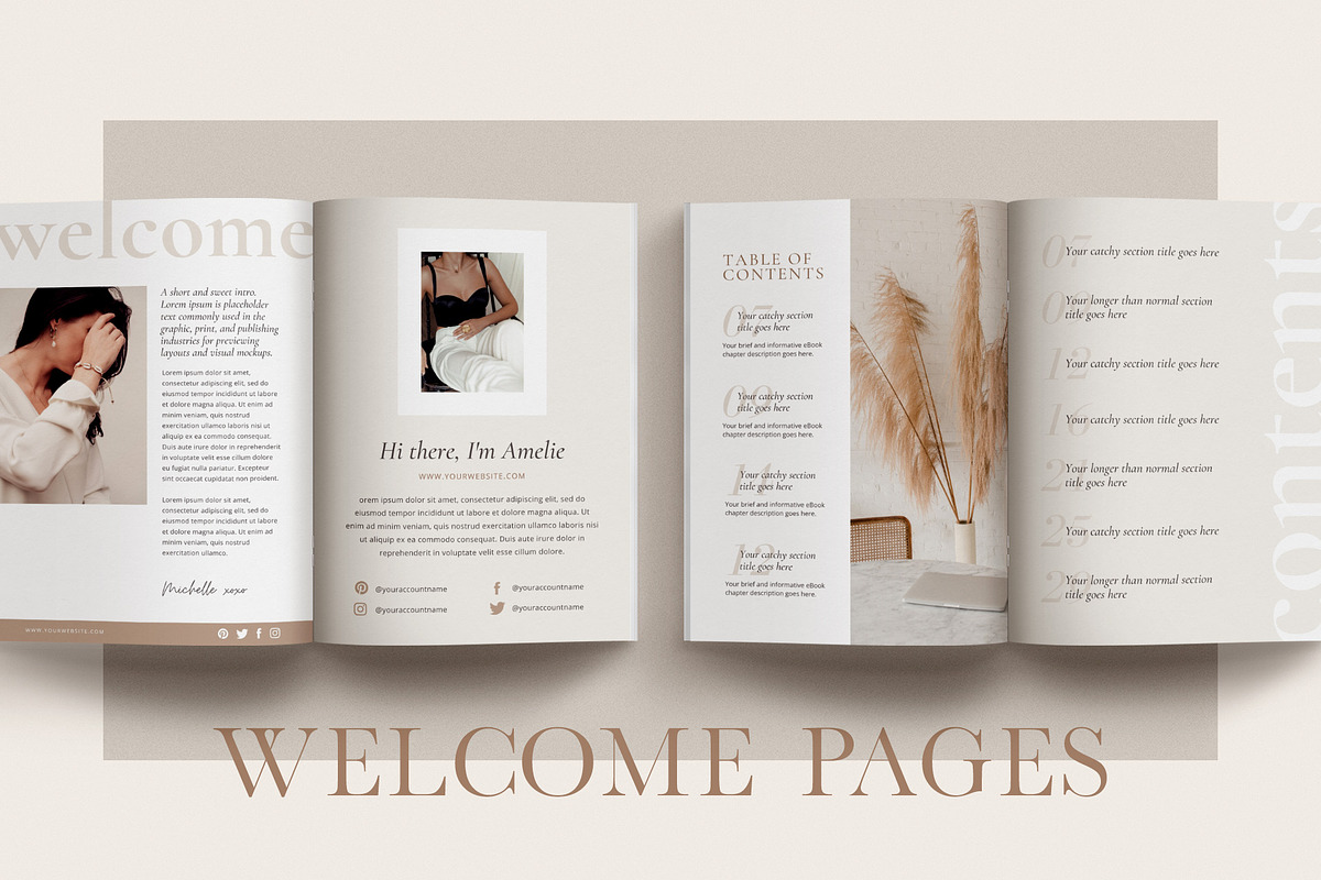 Ebook+Workbook Template Bundle CANVA, a Magazine Template by Studio Loire (Photo 25 of 40)