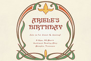 Magnolia Muse - Art Nouveau Type, a Serif Font by HipFonts (Thumbnail 8 of 9)