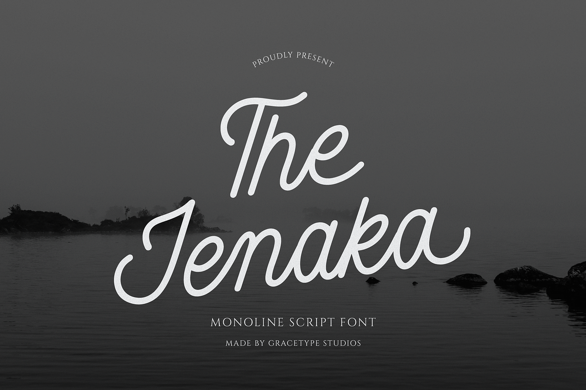 Jenaka | Monoline Script, a Script Font by gracetype_studio (Photo 1 of 12)