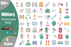 Military Symbols Vector Icons Pack, an Icon by Vector Portal