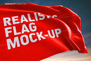 3D Flag Mock-Up, an Advertising Mockup by WebAndCat (Thumbnail 6 of 20)