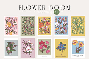 Flower Boom Prints Posters