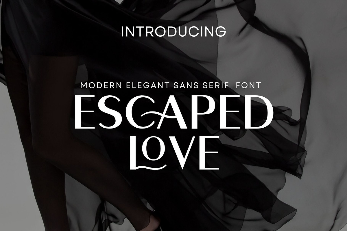 Escaped Love Sans Serif Font, a Sans Serif Font by Sparkle & Speckle (Photo 1 of 8)