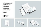 Envelope and Letterhead Mockup, an Advertising Mockup by ianmikraz (Thumbnail 1 of 5)