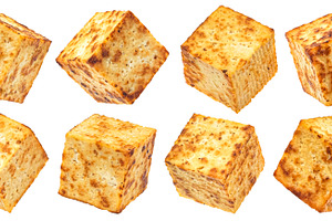 Fried tofu cubes collection, a Food & Drink Photo by Max Lashcheuski