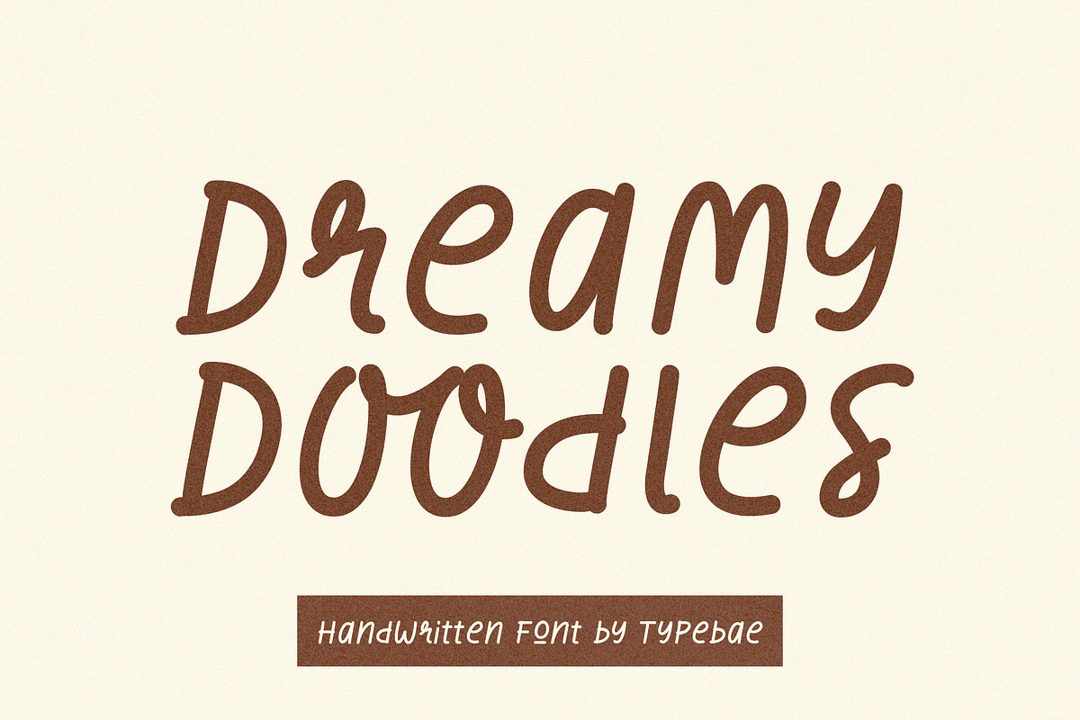 Dreamy Doodles - Playful Font, a Handwritten Font by Typebae (Photo 1 of 8)