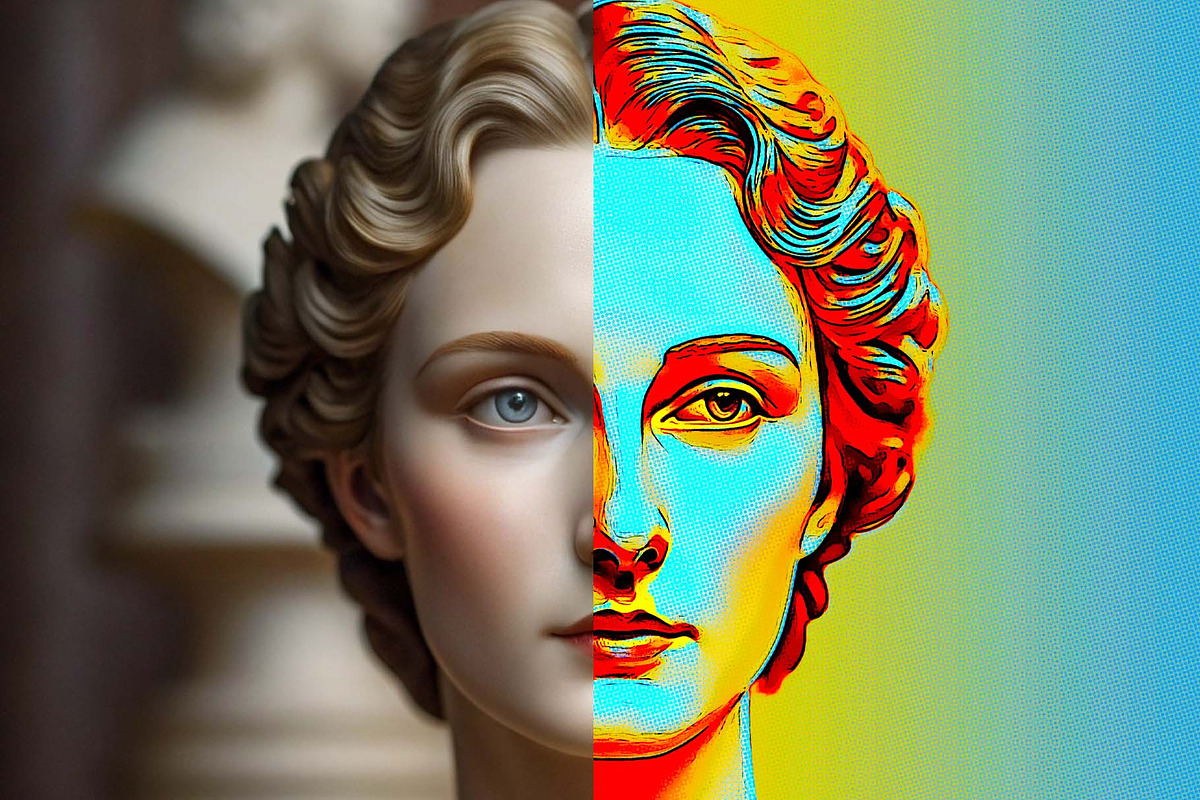Retro Oil Paint Illustration Action, an Action Add-On by MRI STUDIO (Photo 8 of 12)