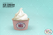 Party Ice Cream Paper Cup Mockup, a Cups & Container Mockup by INCDesign (Thumbnail 5 of 7)