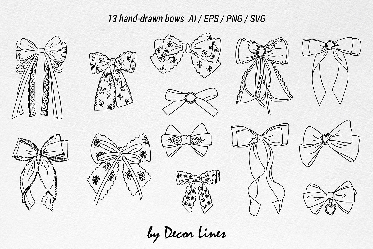Wedding Bows, an Object Illustration by Decor Lines (Photo 2 of 16)