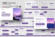 2026 Calendar - PowerPoint Template, a Presentation Template by QR Design Studio (Thumbnail 1 of 3)