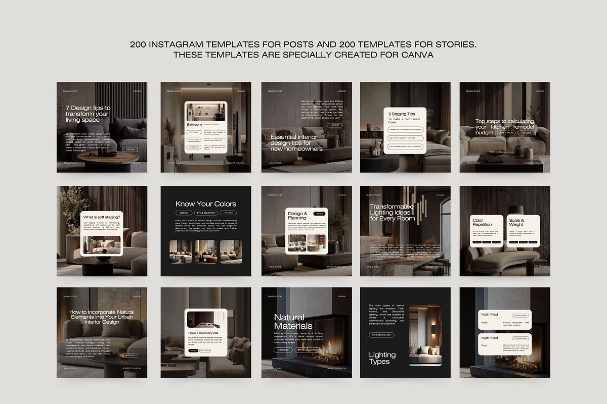 Interior Design Instagram Bundle III, a Social Media Template by Instprofi | Studio Estimo (Photo 43 of 49)