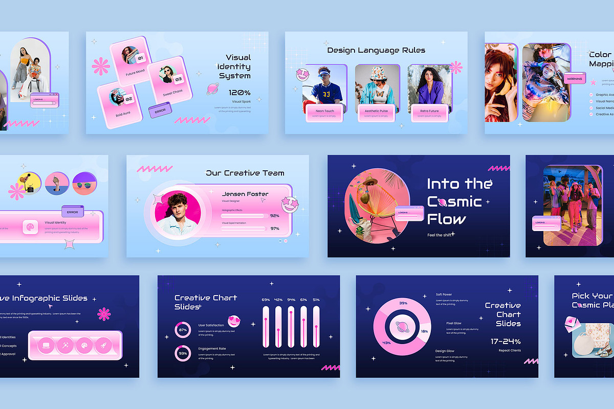 Y2K Creative Slides Google Slides, a Presentation Template by New Coral Design (Photo 3 of 6)