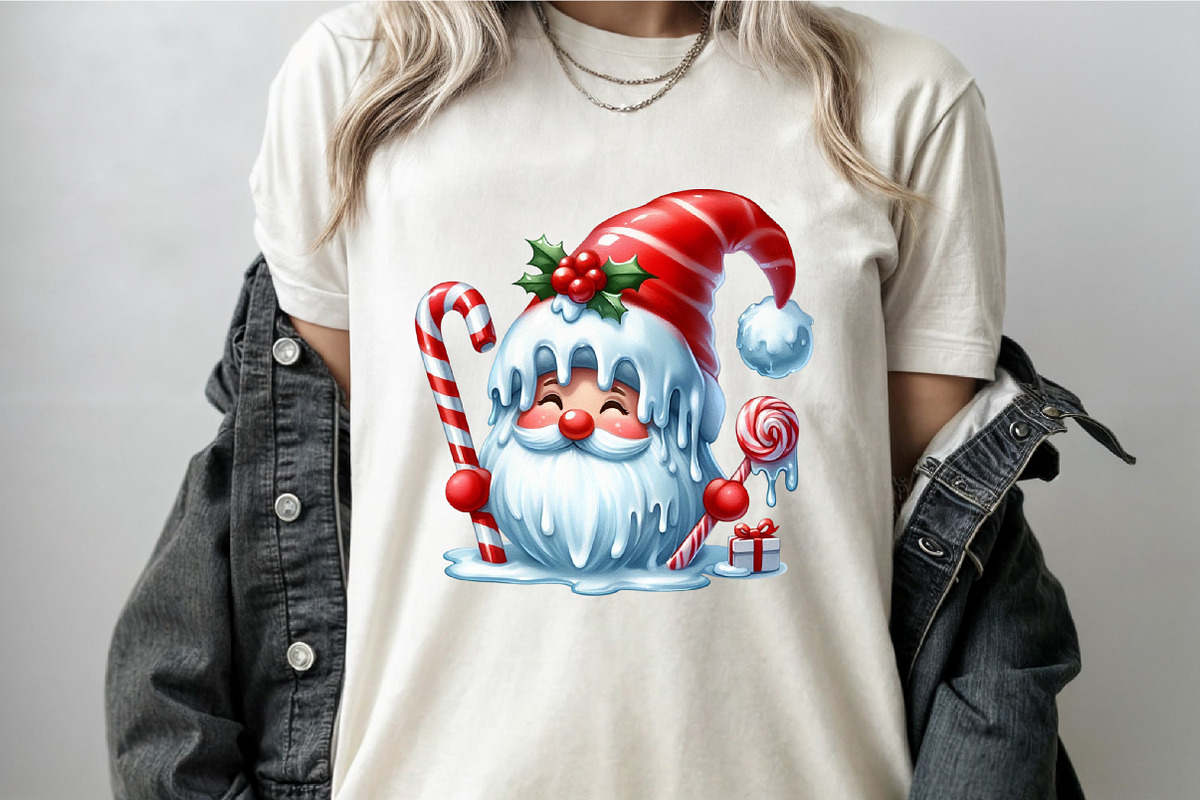 Christmas Candy Cane Icing Gnome, a Seasonal Illustration by Rose Art (Photo 4 of 7)