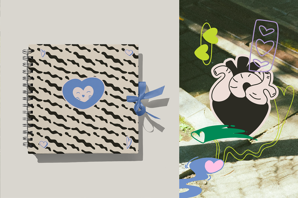 Imperfect Hearts: Hand Drawn Vectors, an Object Illustration by Pamcake (Photo 4 of 8)