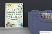 Spiritual Positive Quote Print Wall, a Poster Template by MagicLove Creations (Thumbnail 3 of 10)