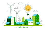 10 Solar Farms Illustration, a Technology Illustration by denayunebgt (Thumbnail 4 of 4)