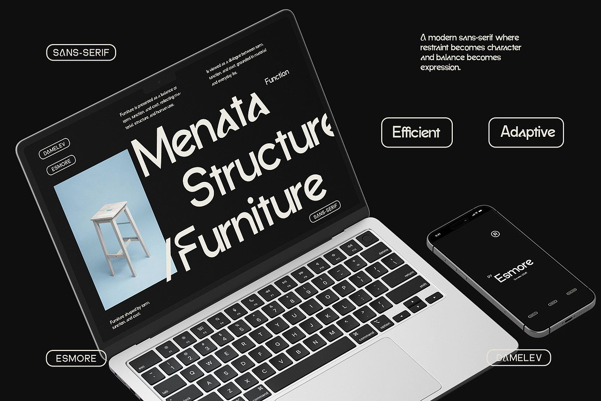DV Emore, a Sans Serif Font by Damelev (Photo 12 of 13)