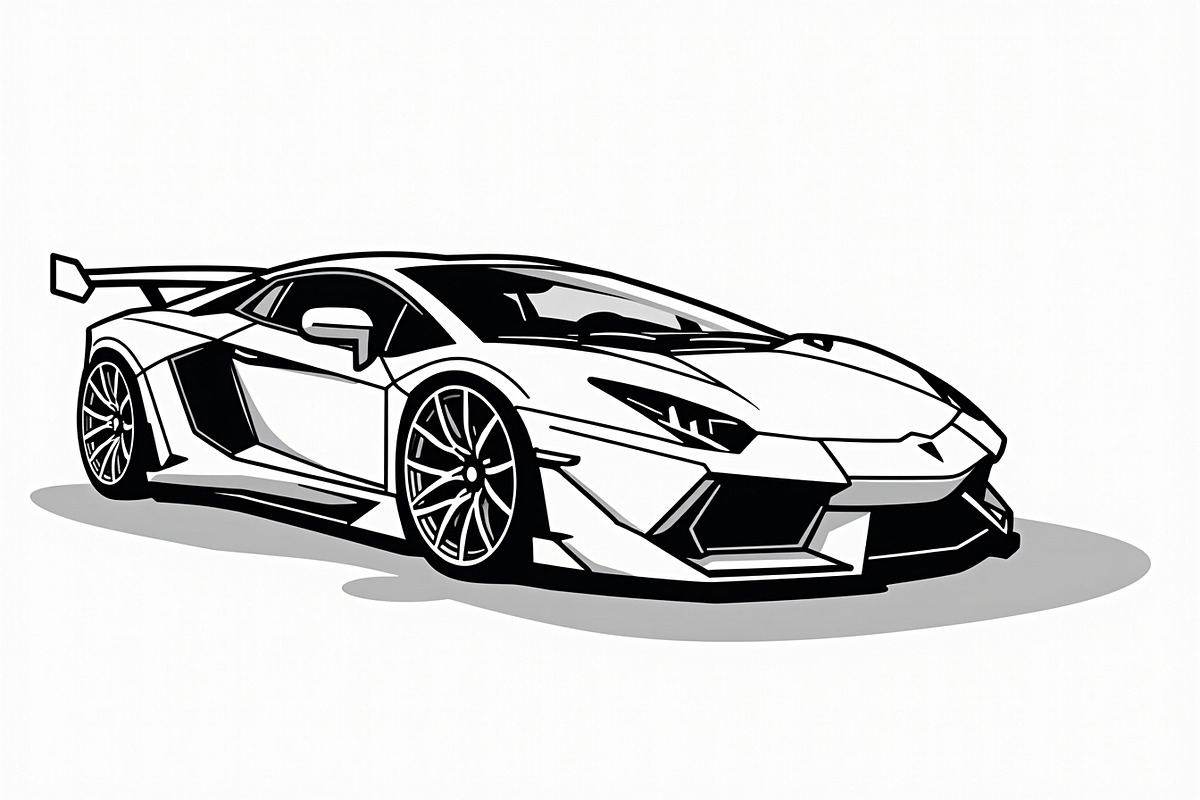 High Speed Sports Car Bundle, an Illustration by Designer_Momina (Photo 4 of 7)