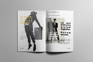 Fashion Magazne Layout Template