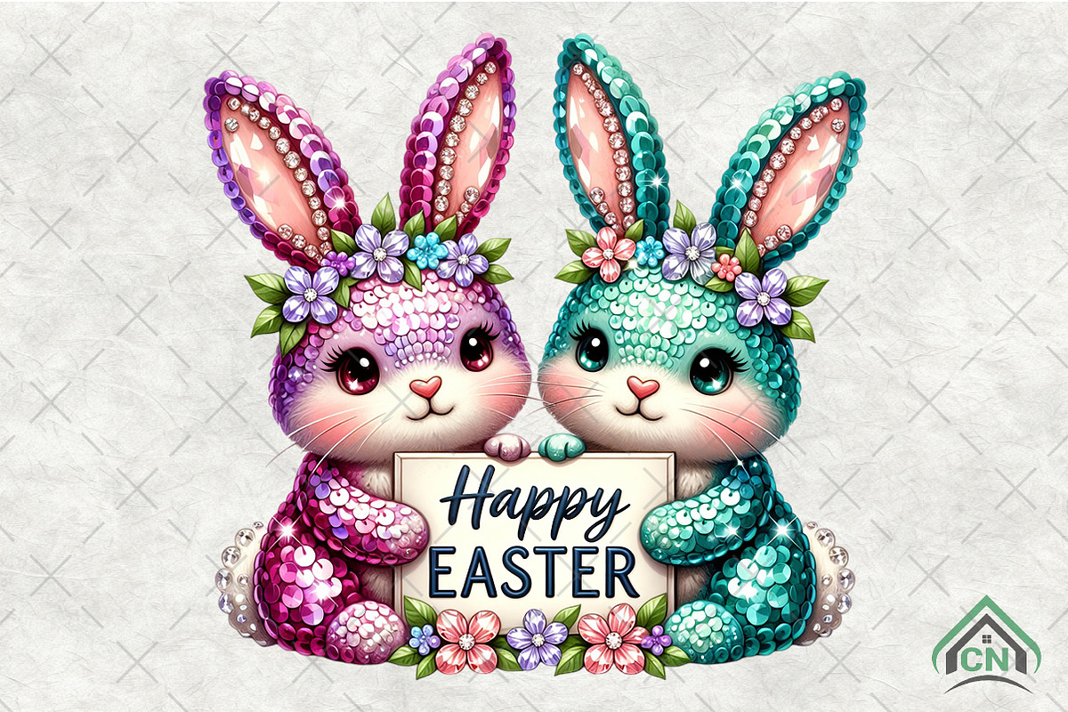 Happy Easter Bunny Png, an Illustration by Craft Nest (Photo 1 of 4)