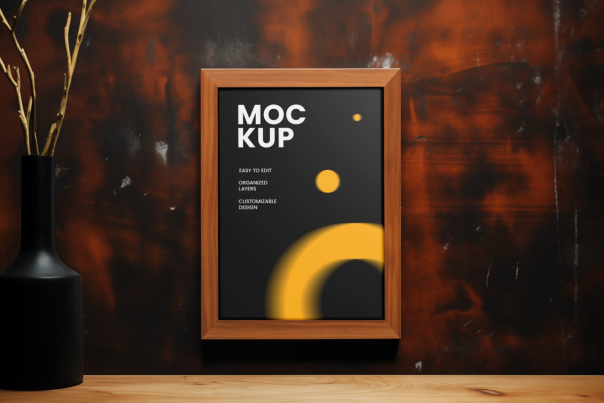 Framed Poster Interior Mockups, a Household Mockup by dpi (Photo 3 of 12)