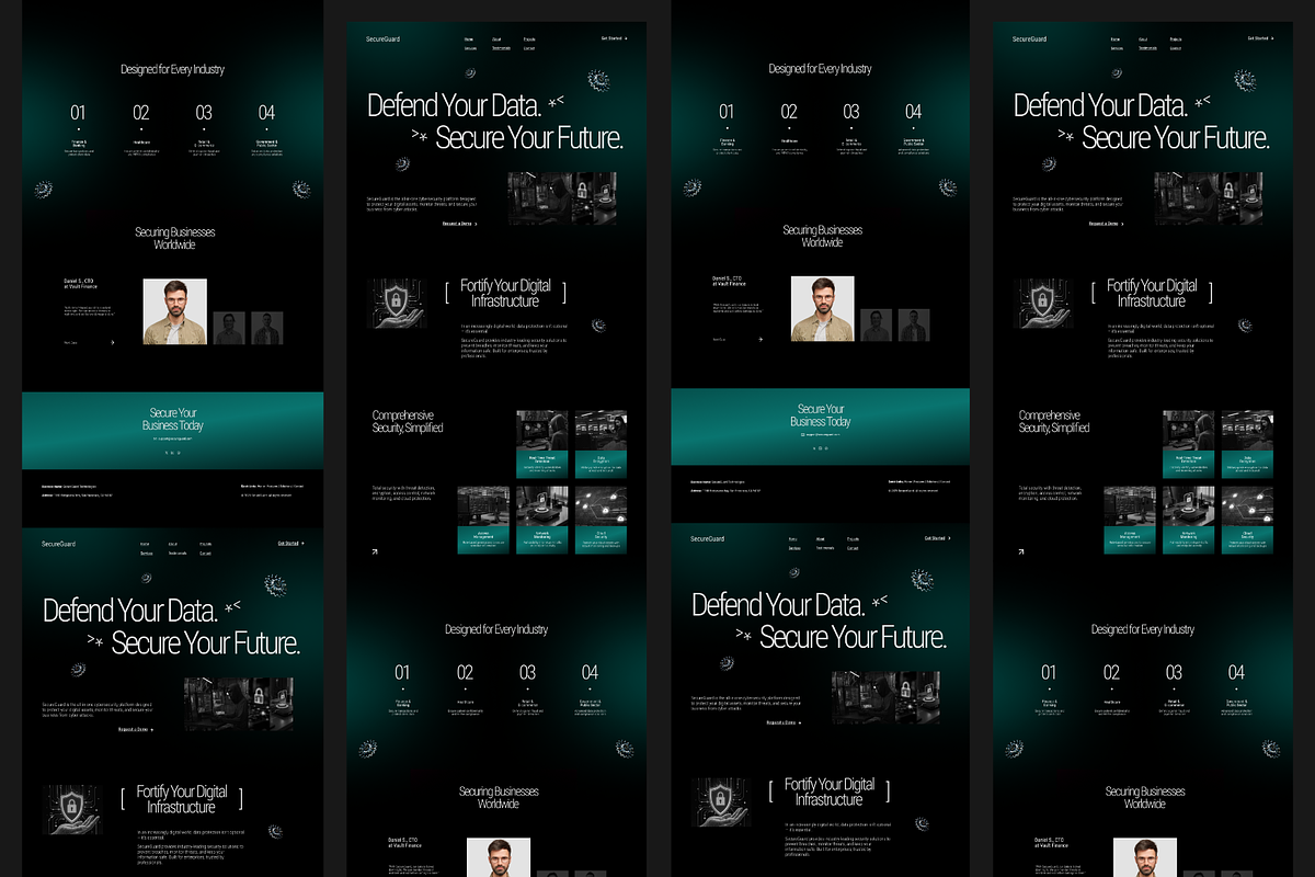 Figma Cybersecurity Landing Page, a Templates & Theme by Musara (Photo 5 of 5)
