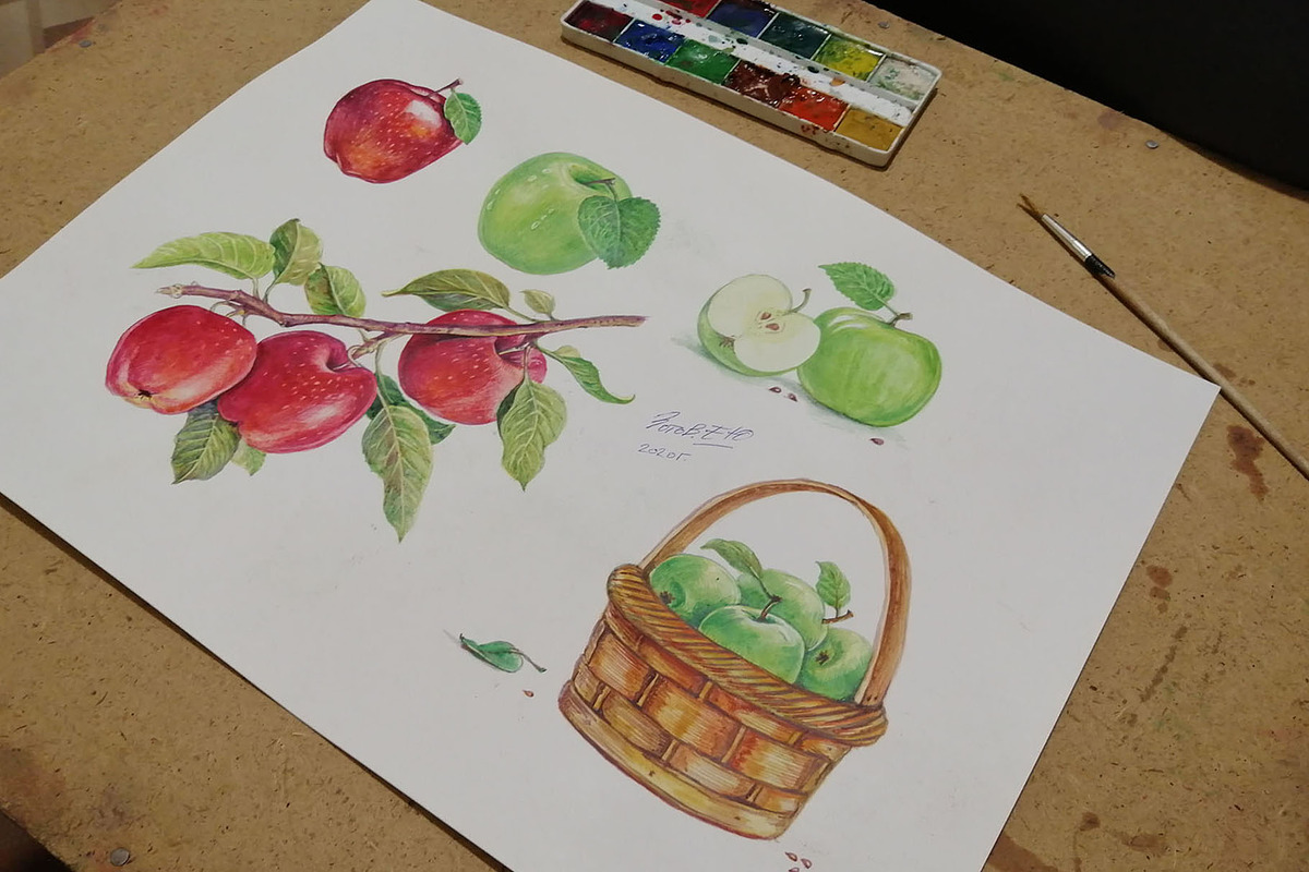 Fruits and berries collection_part 1, an Illustration by ZotovShop (Photo 13 of 20)