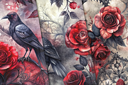 Gothic Lace and Ravens, a Background Graphic by Curve Design (Thumbnail 6 of 7)