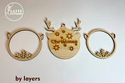Christmas Ornaments Decoration, a Templates & Theme by LaserCutano (Thumbnail 6 of 6)