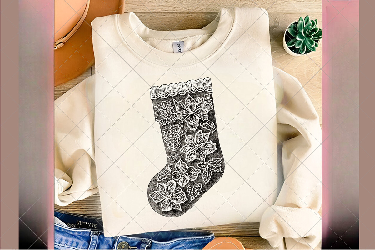 Handmade Lace Christmas Clipart, an Illustration by SinaCreation (Photo 6 of 7)
