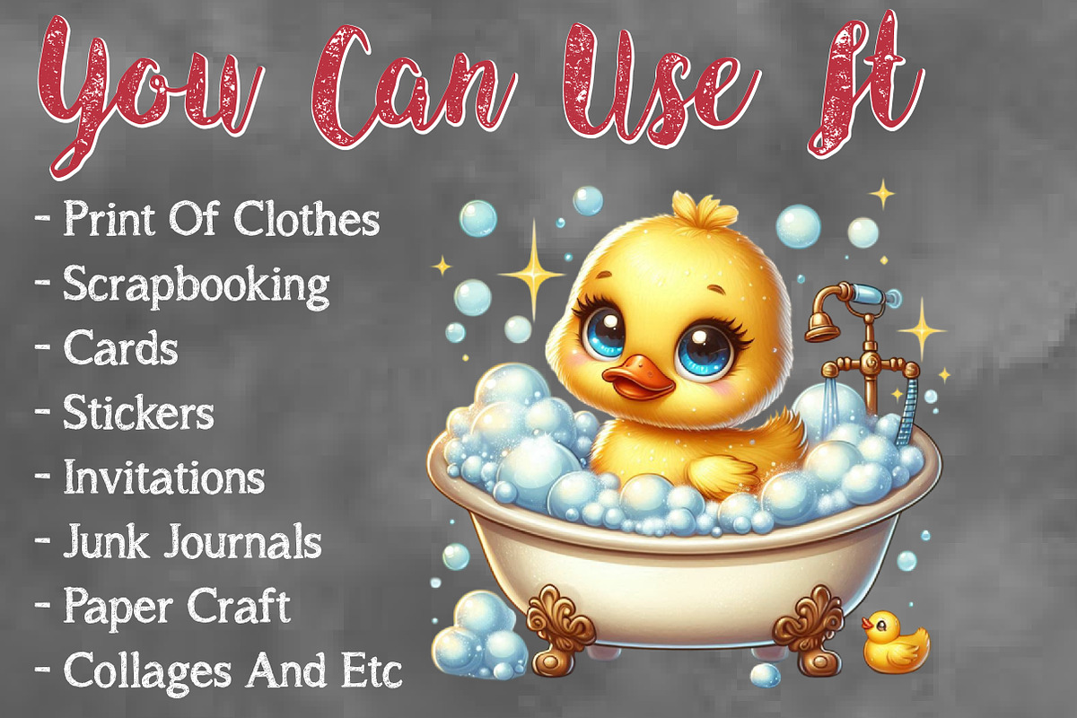 Watercolor Rubber Duck Png Clipart, a Seasonal Illustration by Craft Nest (Photo 5 of 5)