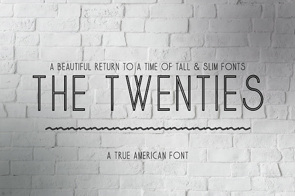 The Twenties - A True American Font preview 5