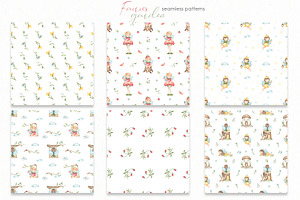 Fairies Garden Watercolor Collection