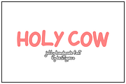 HolyCow, a Handwritten Font by Besttypeco (Thumbnail 5 of 5)