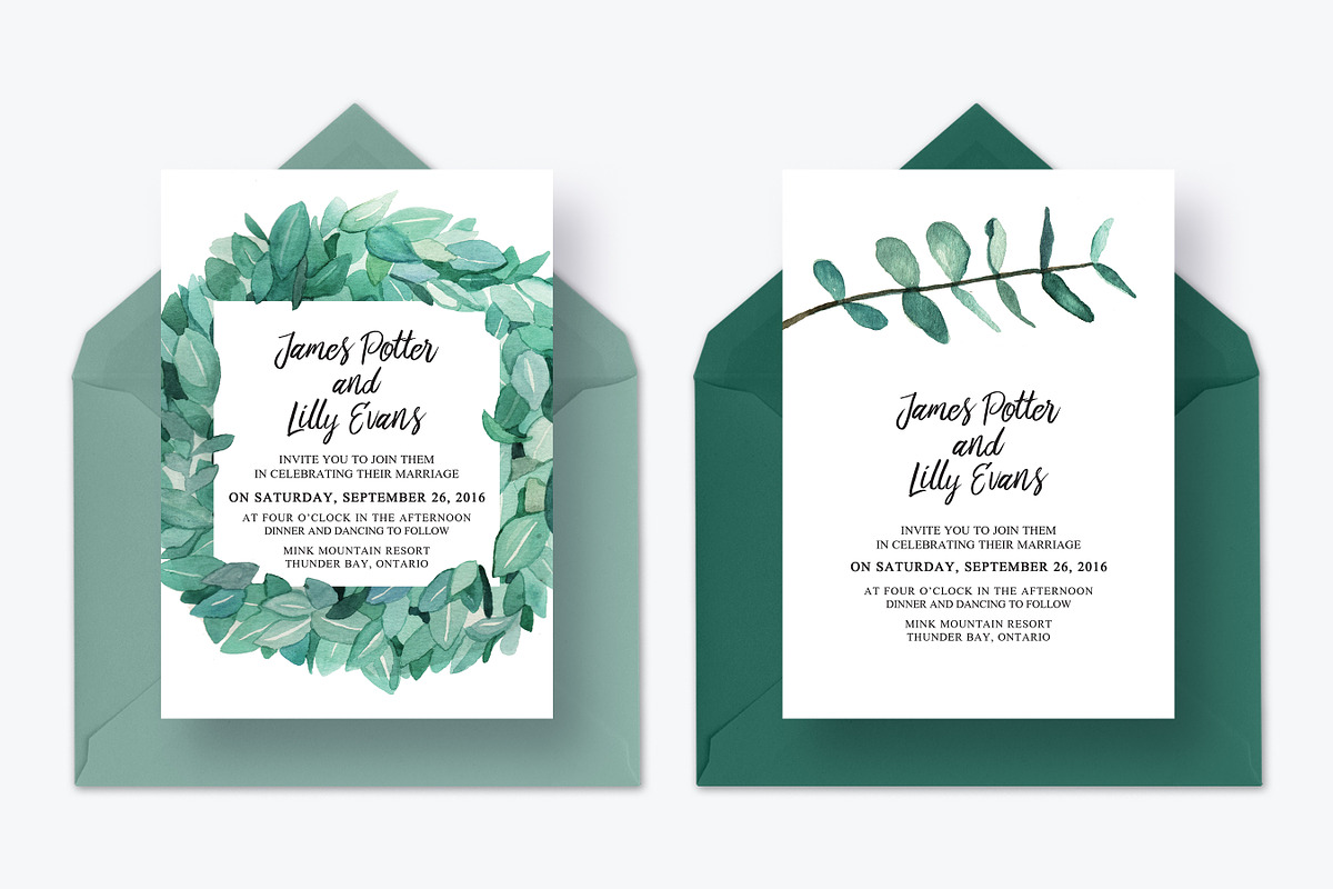 Tremendous Eucalyptus Collection, an Invitation Template by Knotted Design (Photo 14 of 24)