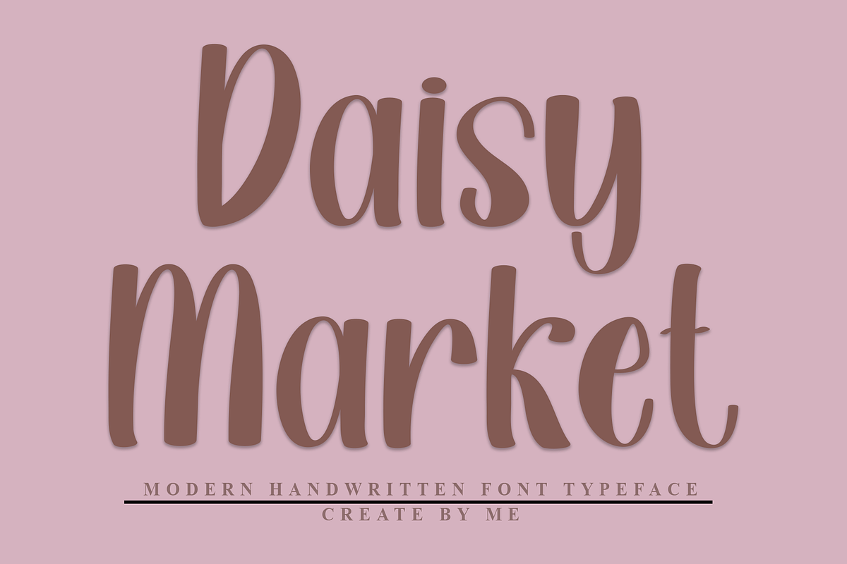 Daisy Market, a Script Font by FreshTypeINK (Photo 1 of 8)