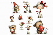 Whimsical Easter Clipart Bundle PNG, an Illustration by Libby Wishes (Thumbnail 2 of 7)