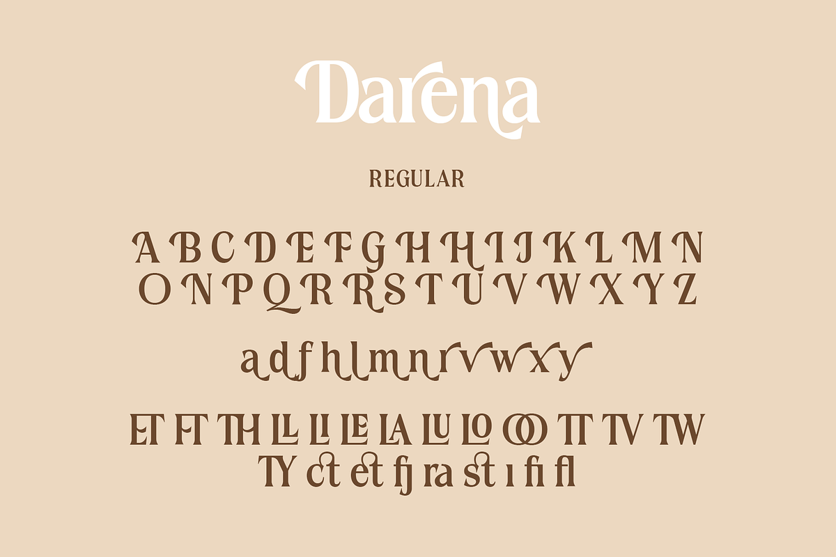 Darena - Serif Display Font, a Serif Font by overlaytemplates (Photo 8 of 8)