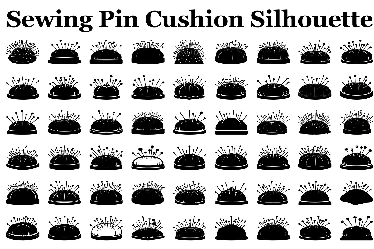 Sewing Pin Cushion Silhouette, an Illustration by hafijul (Photo 1 of 14)