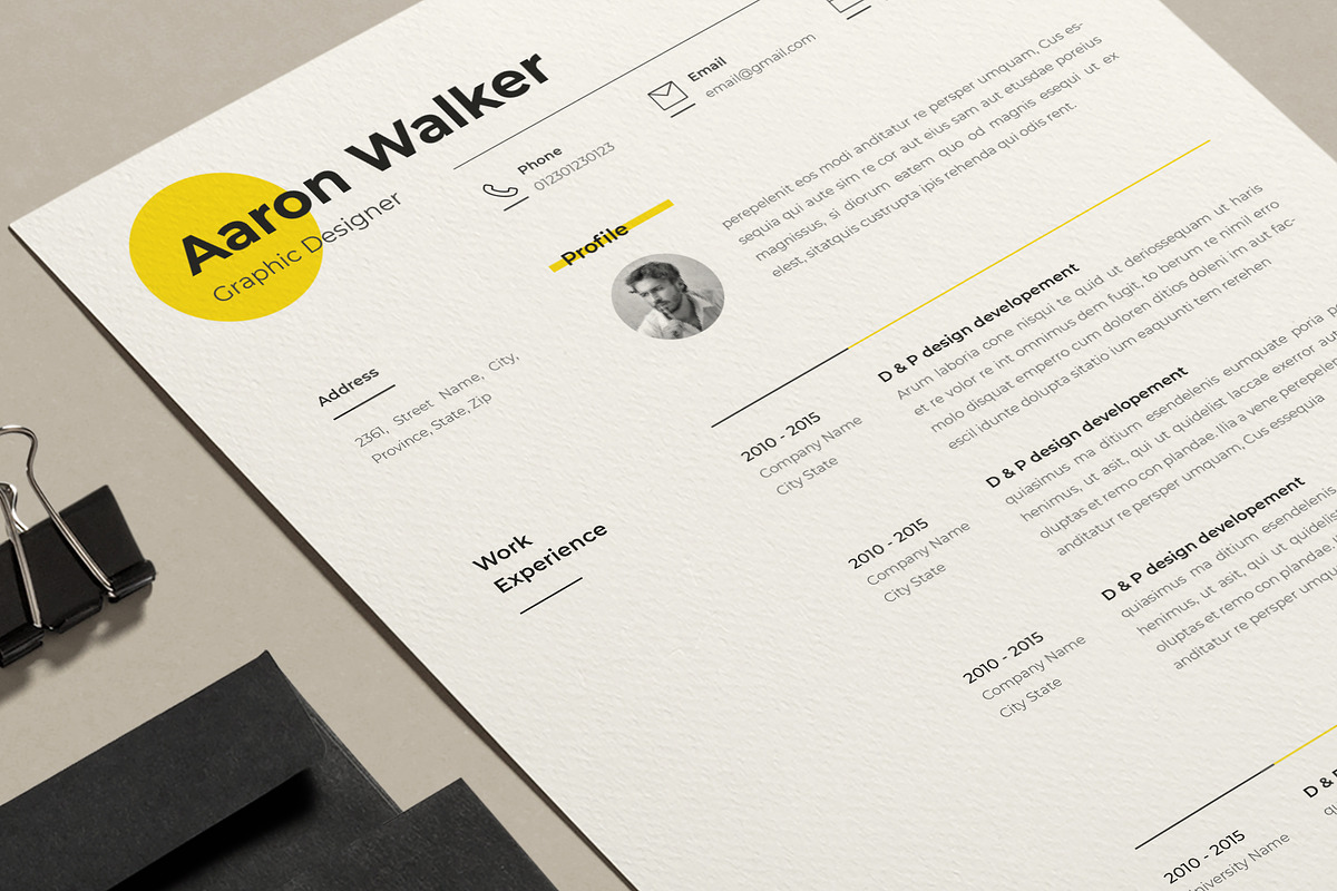 Minimal Resume, a Resume Template by Estartshop (Photo 1 of 6)