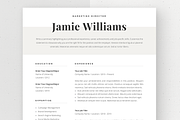 Modern & Chic Resume Template Jamie, a Resume Template by Olympia Resume (Thumbnail 1 of 6)