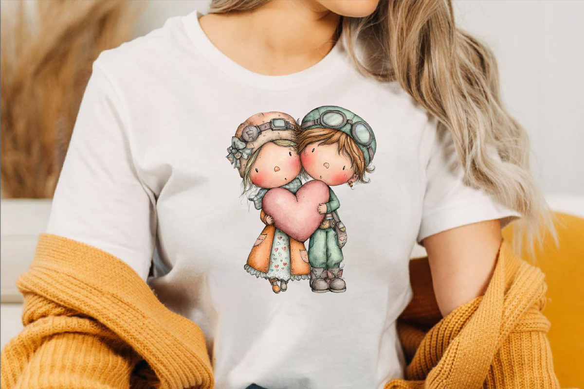 Quirky Couple Valentine Clipart Bun, an Illustration by SVGArt (Photo 6 of 8)