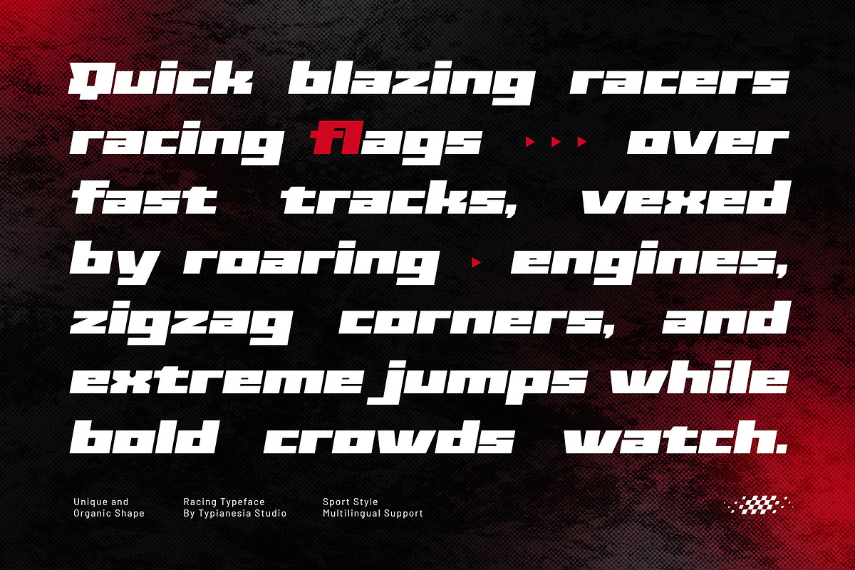 Voltpace - Modern Bold Sport Italic, a Sans Serif Font by Typia Nesia (Photo 3 of 11)