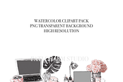 10 Office Desk Clipart, a Decorative Illustration by Pati Charm Studio (Thumbnail 4 of 8)
