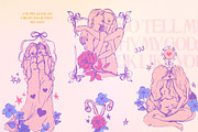 Sapphic Serenity WLW Illustrations, a Person Illustration by Anna Babich (Thumbnail 7 of 10)