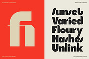 SLTF Tight Flight - Bold Funky Font, a Sans Serif Font by SilverStag Type Foundry (Thumbnail 3 of 19)
