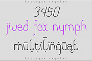 Exotique display font, a Font by akrtype (Thumbnail 5 of 9)