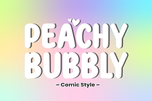 Peachy Bubbly - Display Font