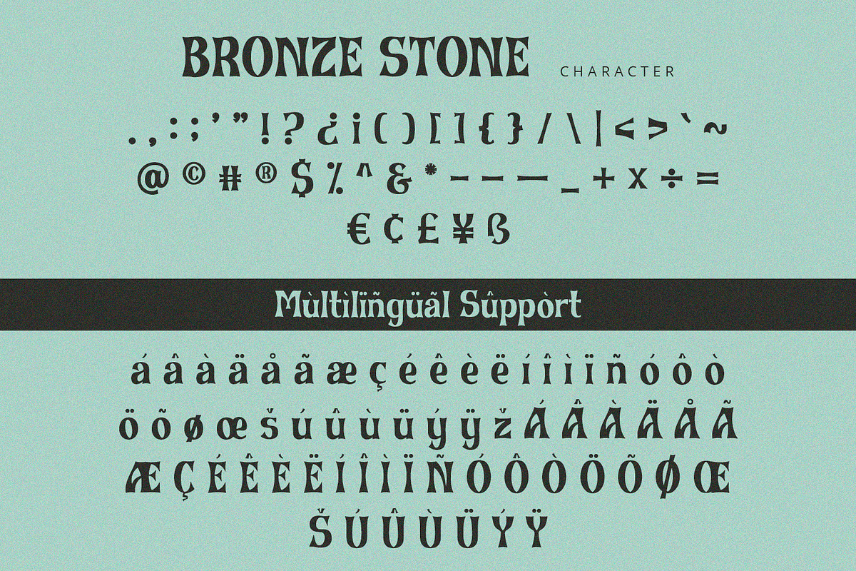 Bronze Stone - Serif Font, a Serif Font by Alpaprana (Photo 9 of 10)